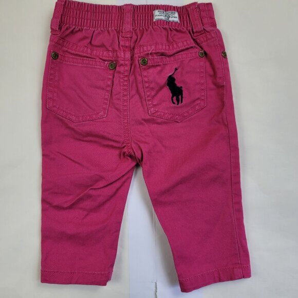 Ralph Lauren Baby Girl Bundle Shirt, Floral Leggings & Pants Sz 9 M - Picture 3 of 14